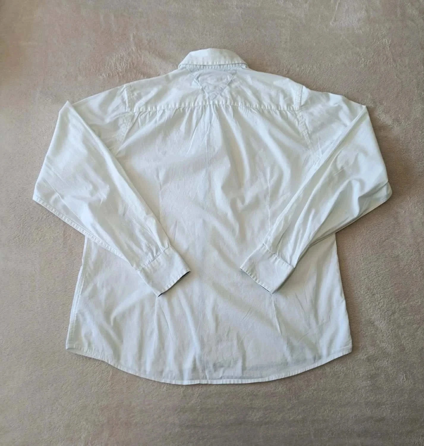 Witte Tommy Hilfiger-shirt met geborduurd logo maat S – photo 3